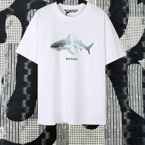 Palm Angels Men's round neck T-shirt with short sleeves